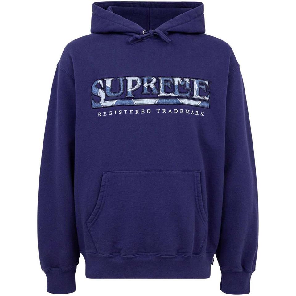 Supreme Amazing Denim Logo Hoodie Blå | SE100PQ