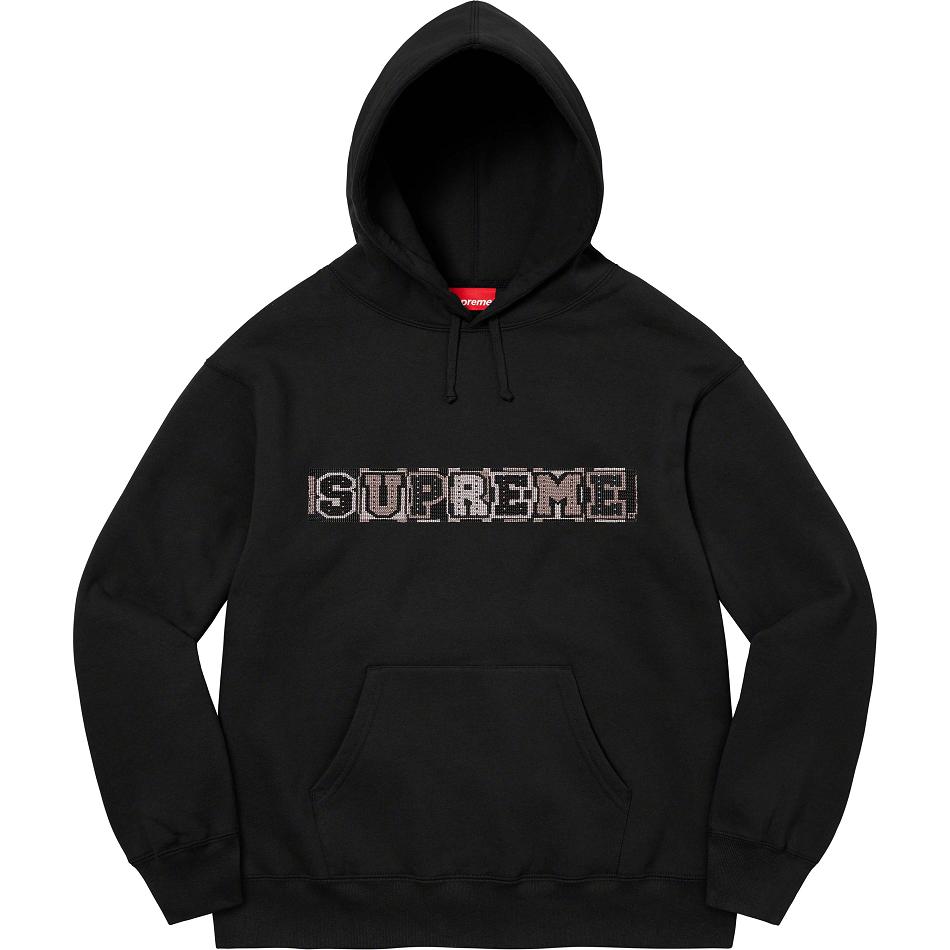 Supreme Beaded Hooded Tröjor Svarta | SE316KI