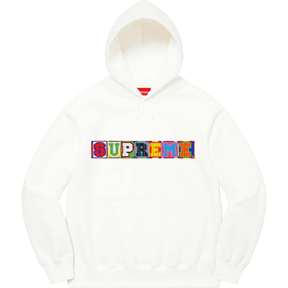 Supreme Beaded Hooded Tröjor Vita | SE319XF