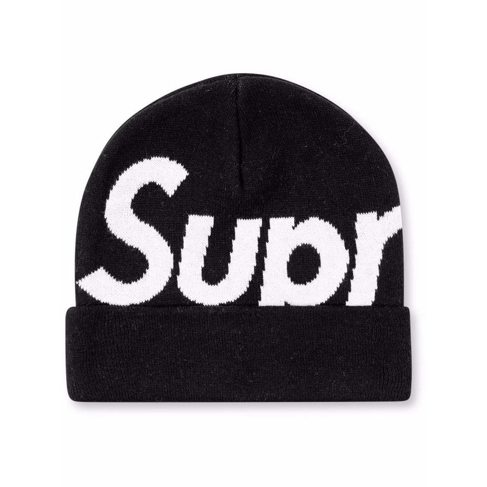 Supreme Big Logo Beanie Hatt Svarta | SE480MA