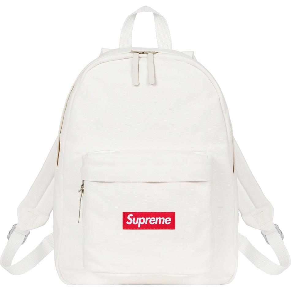 Supreme Canvas Backpack Väska Vita | SE426BC