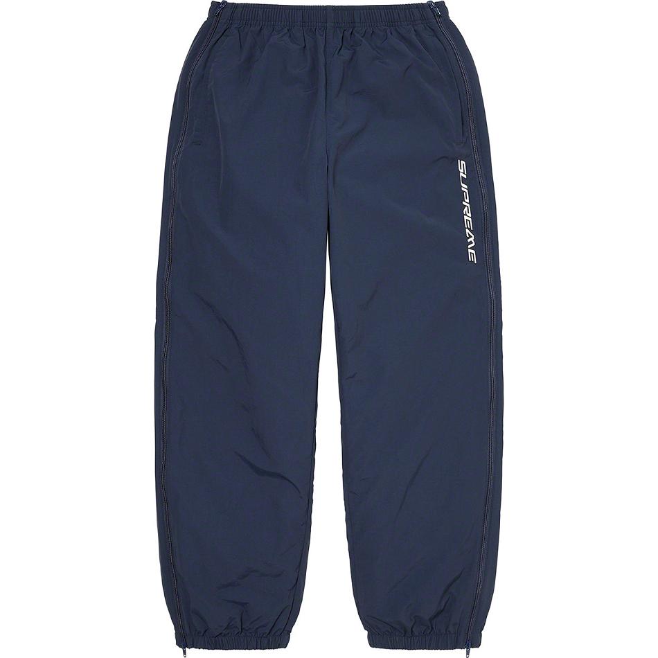 Supreme Full Zip Baggy Warm Up Pant Byxor Marinblå | SE161LH