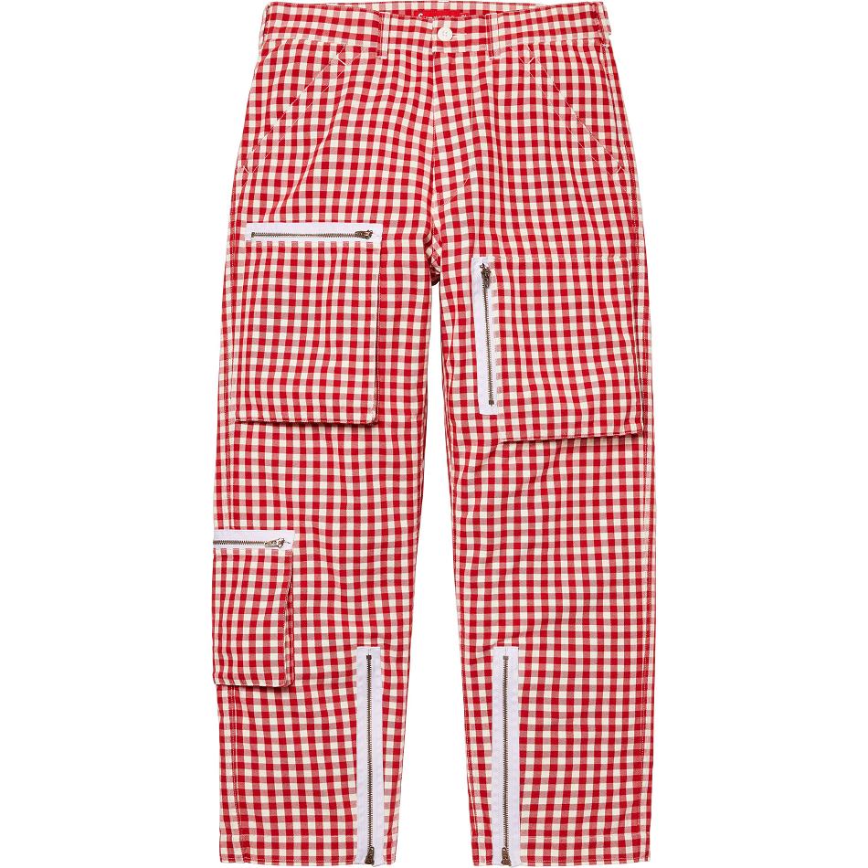 Supreme Gingham Flight Pant Byxor Röda | SE198RW