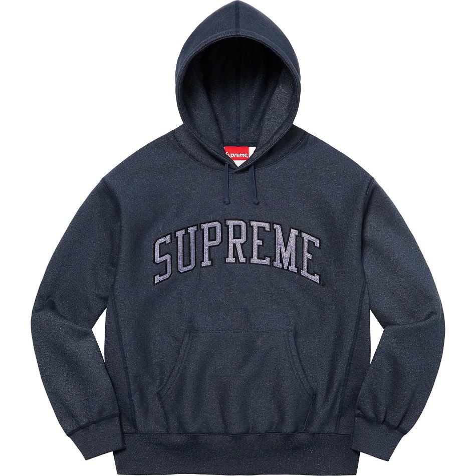 Supreme Glitter Arc Hooded Tröjor Marinblå | SE296BC