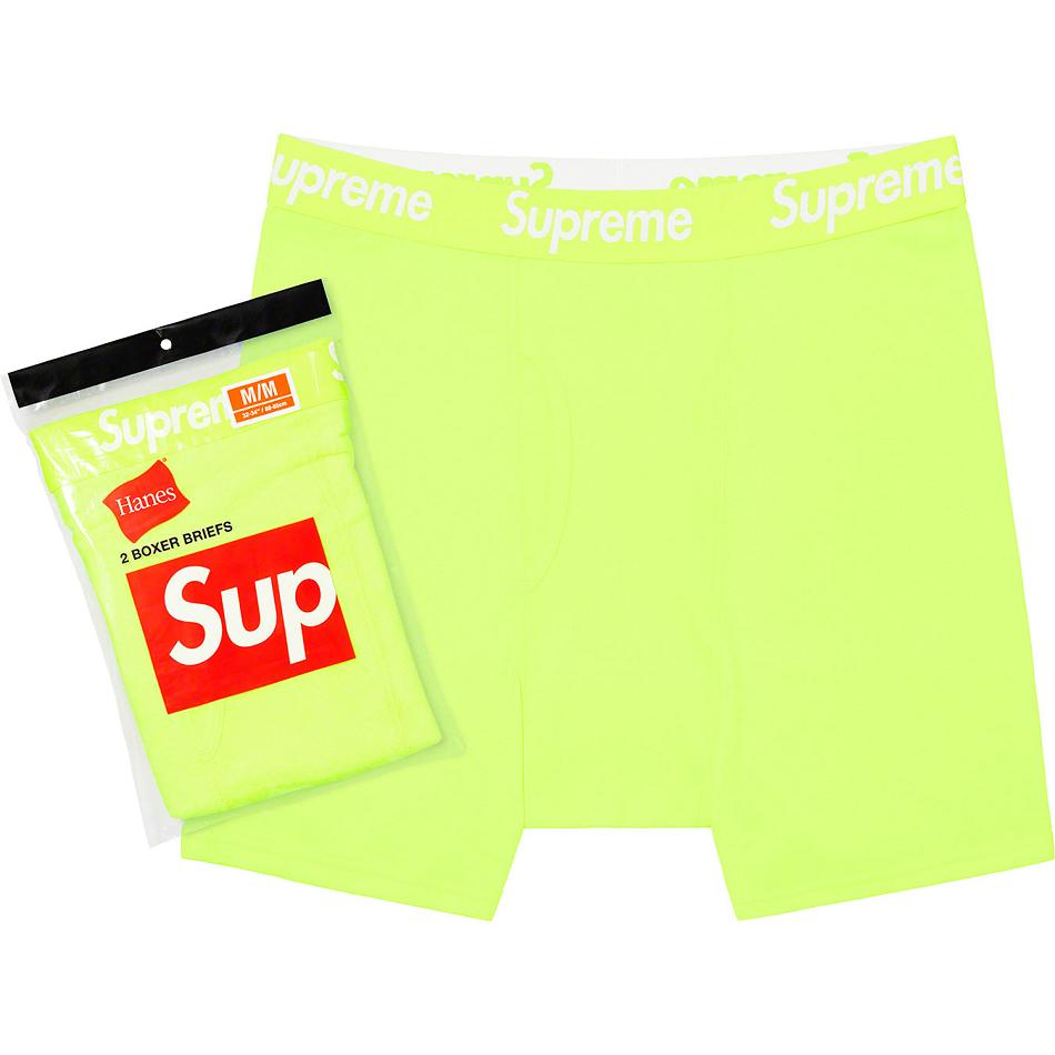 Supreme Hanes® Boxer Briefs (2 Pack) Underkläder Gröna | SE491AP