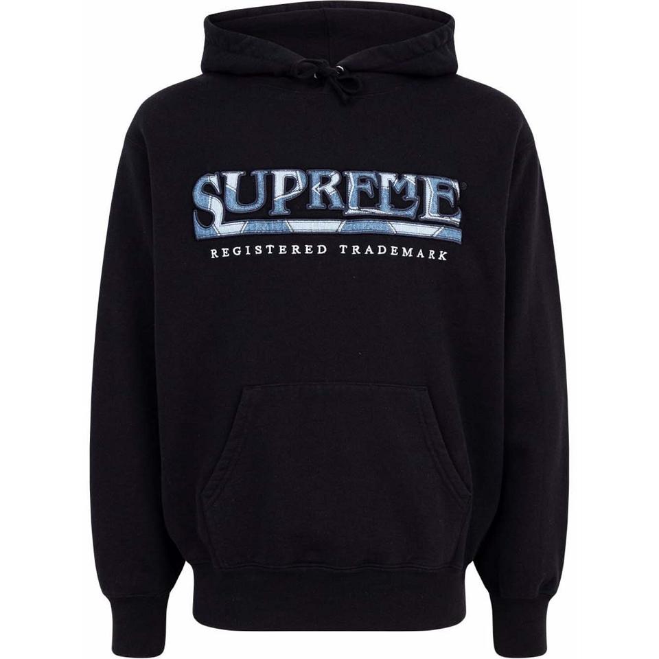 Supreme Logo Embroide Hoodie Svarta | SE118WY