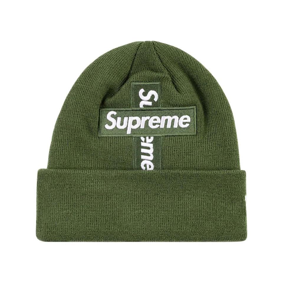 Supreme New Era Cross Box-Logo Beanie Hatt Gröna | SE482WY