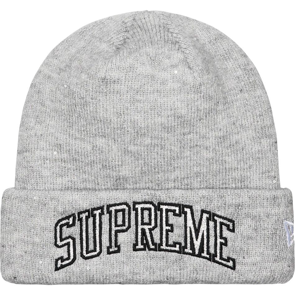 Supreme New Era® Metallic Arc Beanie Hatt Grå | SE443GL