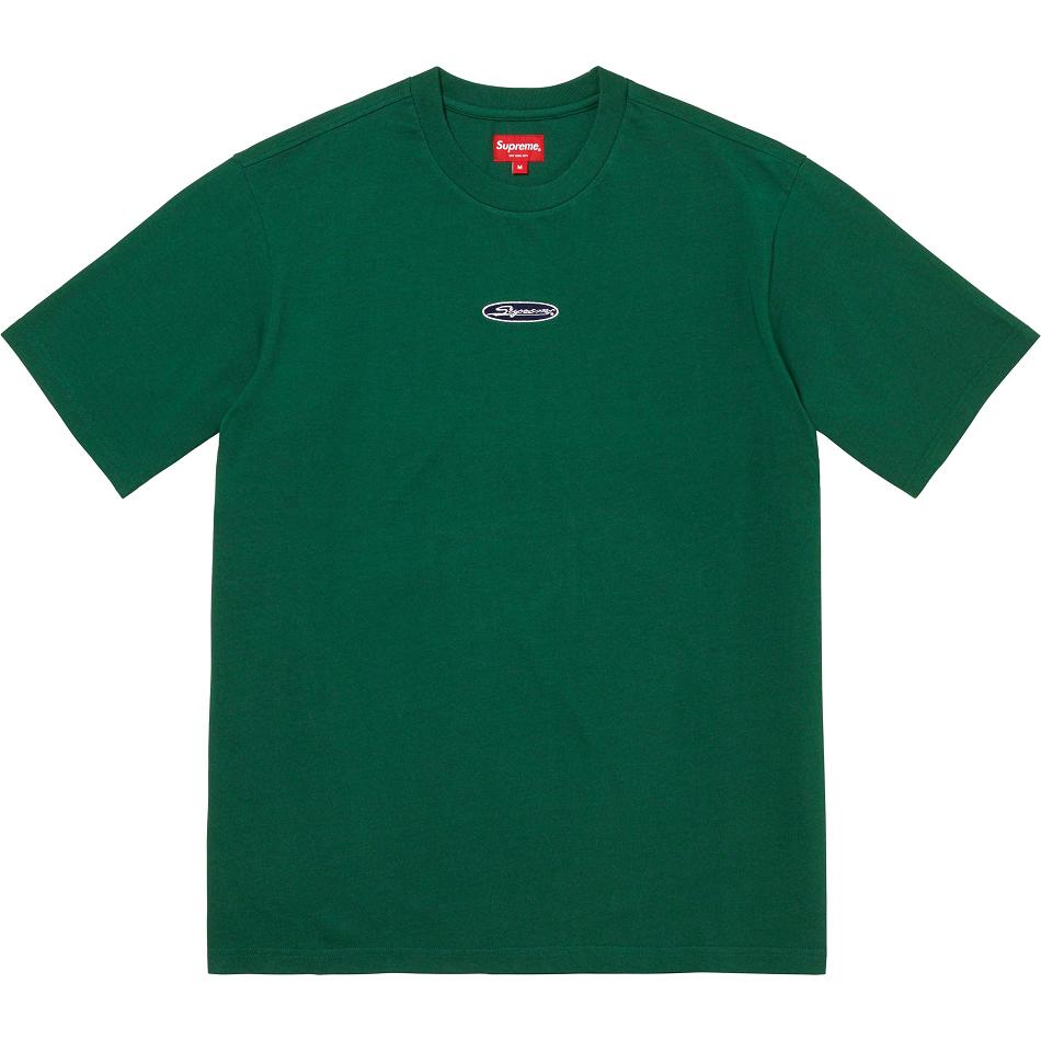 Supreme Oval Logo S/S Top Tröjor Gröna | SE255OR