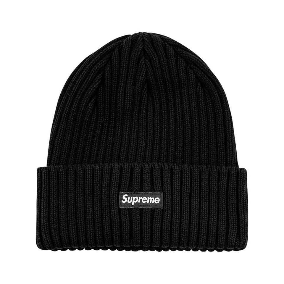 Supreme Overdyed Logo Beanie Hatt Svarta | SE483EX