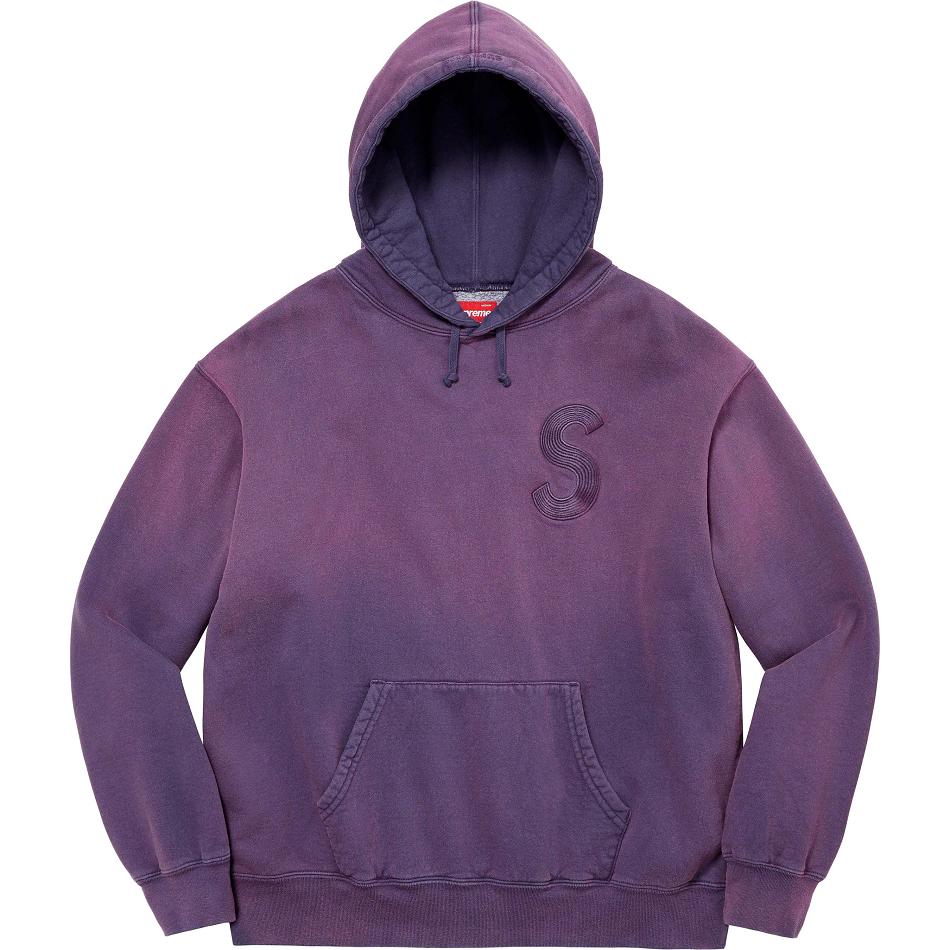 Supreme Overdyed S Logo Hooded Tröjor Lila | SE315JJ