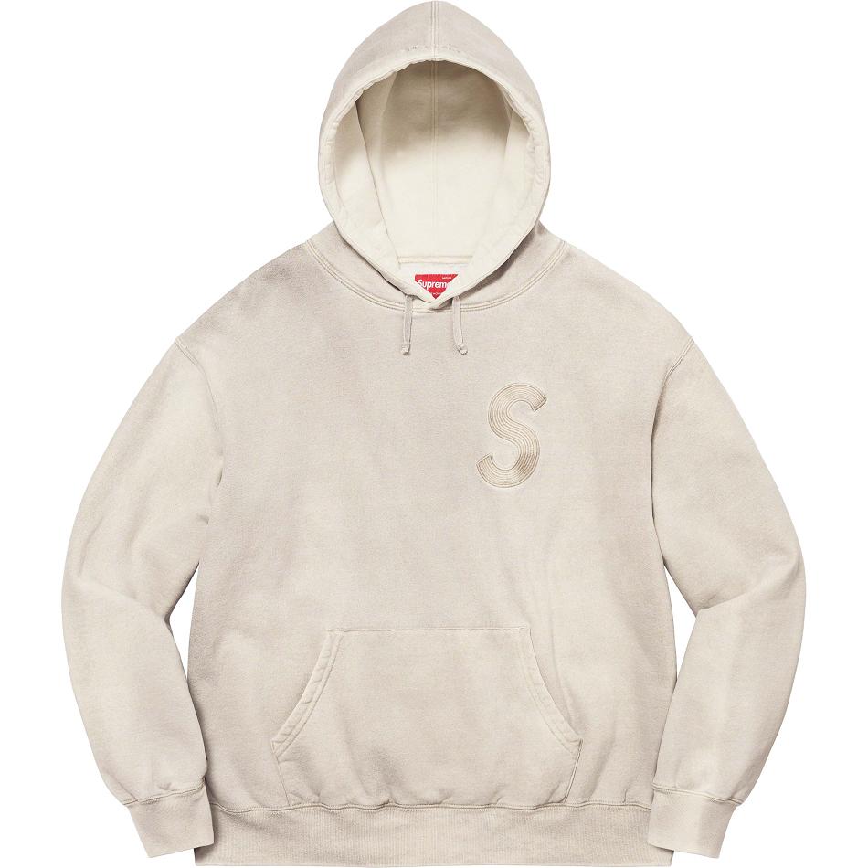 Supreme Overdyed S Logo Hooded Tröjor Vita | SE312FM