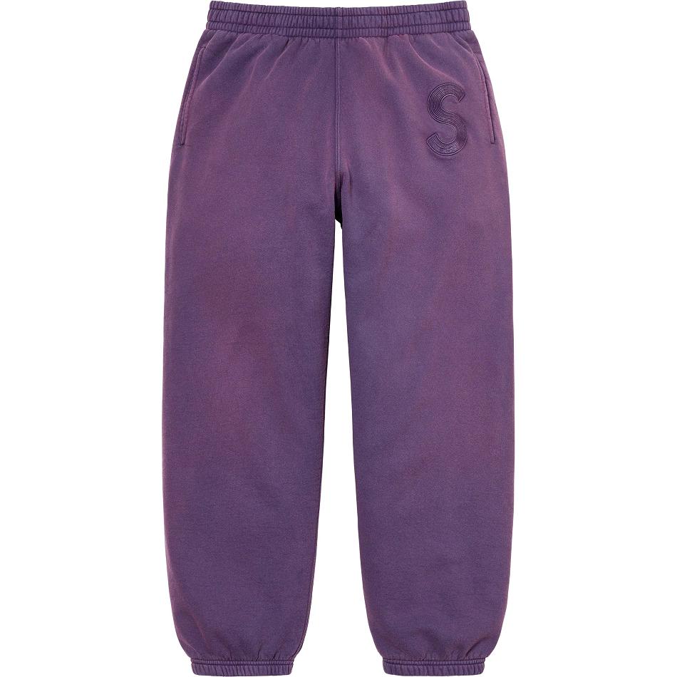 Supreme Overdyed S Logo Sweatpant Byxor Lila | SE190CE