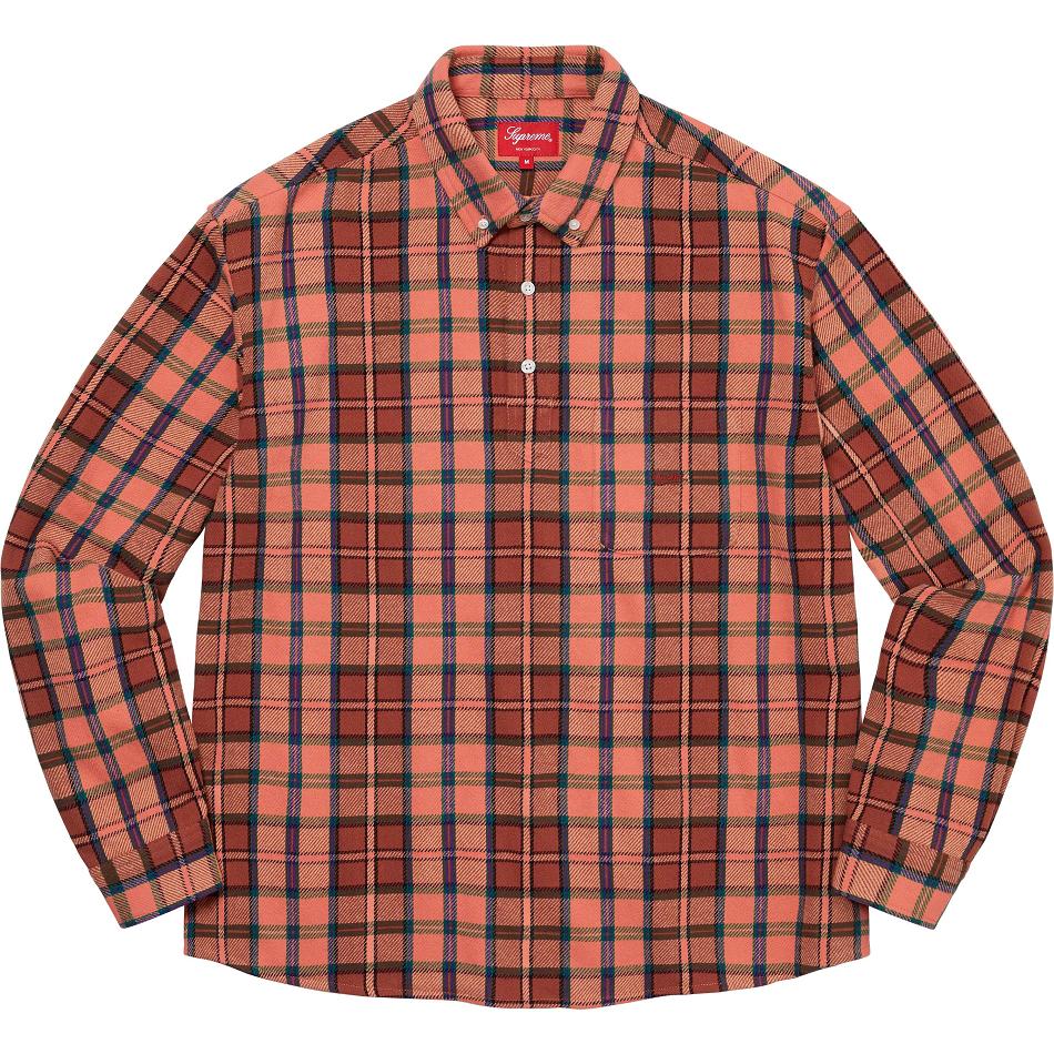 Supreme Pullover Plaid Flannel Skjorta Rosa | SE213LH