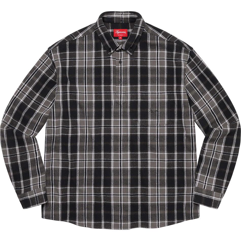 Supreme Pullover Plaid Flannel Skjorta Svarta | SE212KI