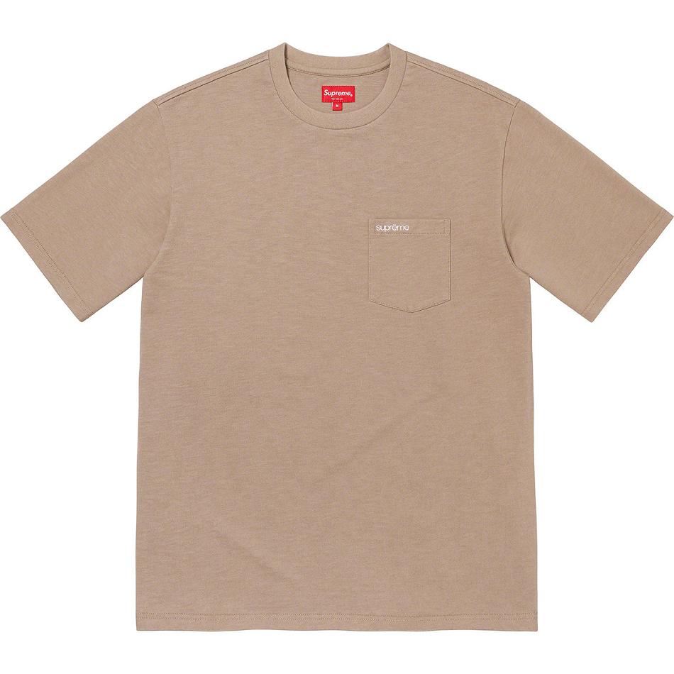 Supreme S/S Pocket Tee Tröjor Khaki | SE274WY