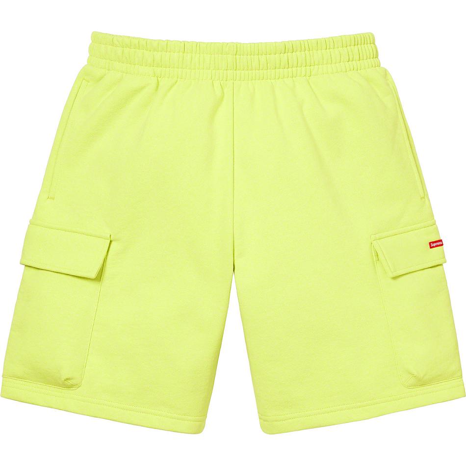 Supreme Small Box Baggy Cargo Sweat Shorts Mintgröna | SE221QZ