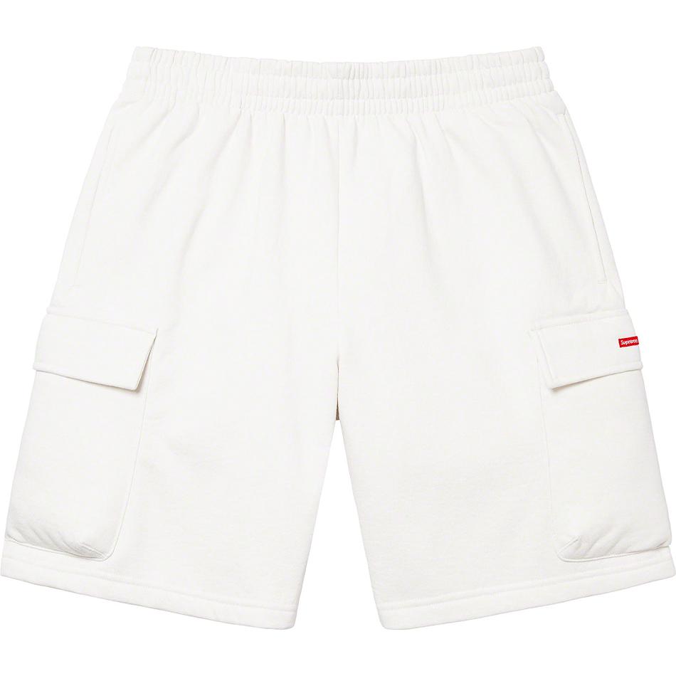 Supreme Small Box Baggy Cargo Sweat Shorts Vita | SE223EX