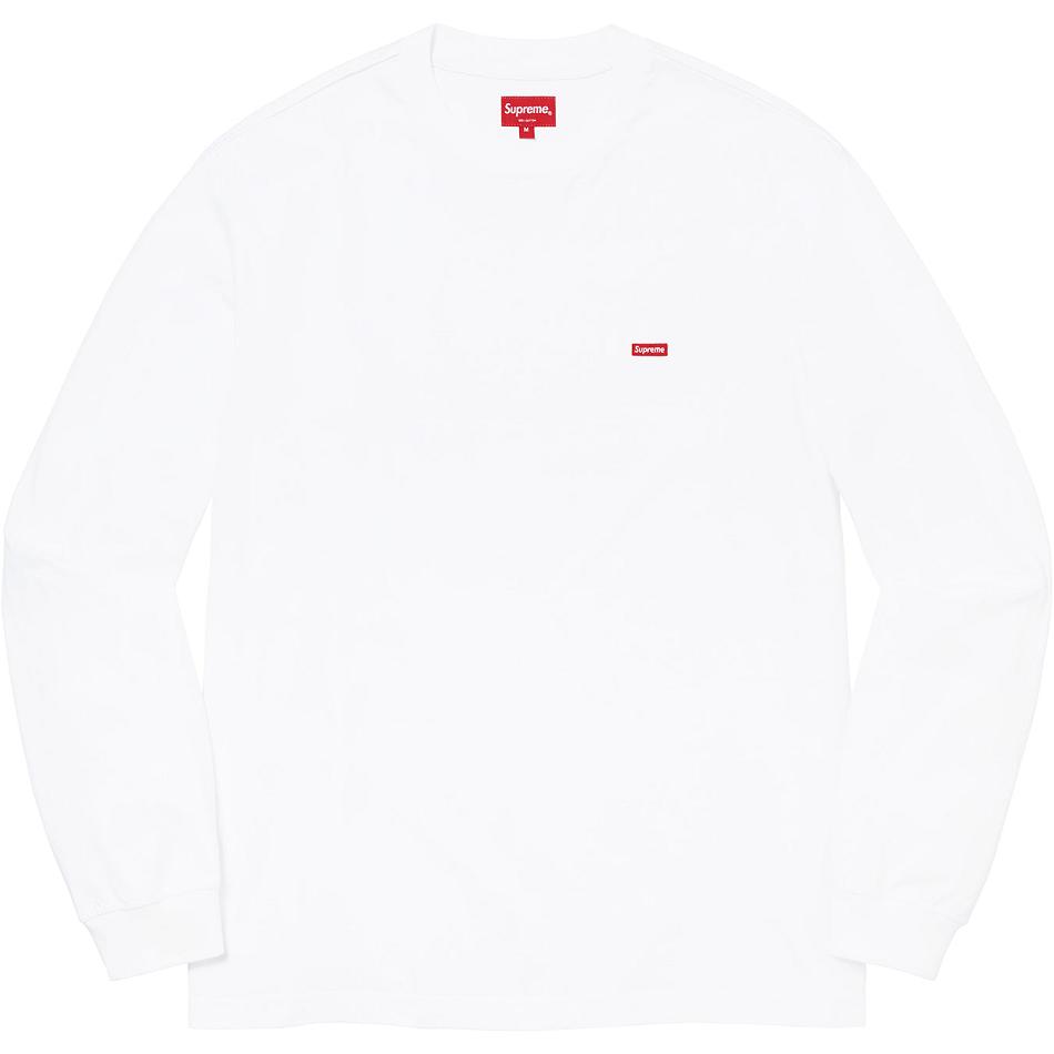 Supreme Small Box L/S Tee Tröjor Vita | SE244BC