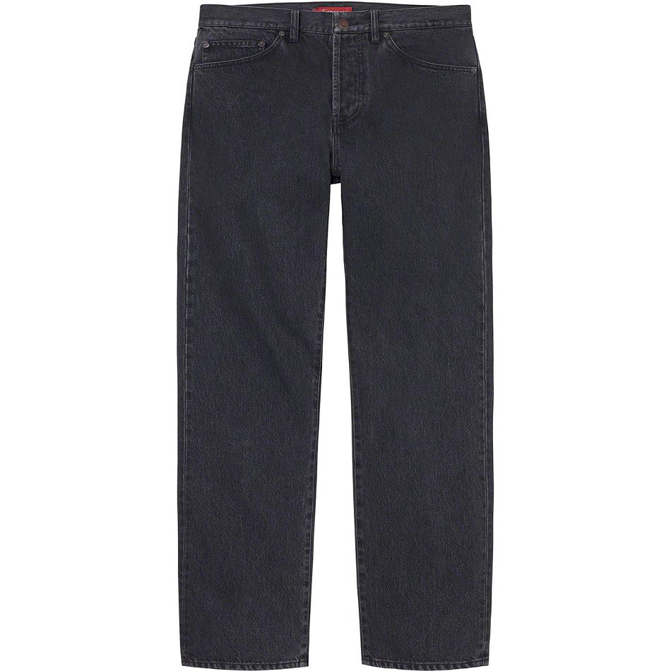 Supreme Stone Washed Black Slim Jean Byxor Svarta | SE157GL