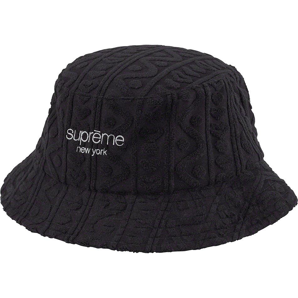 Supreme Terry Pattern Crusher Hatt Svarta | SE450CE