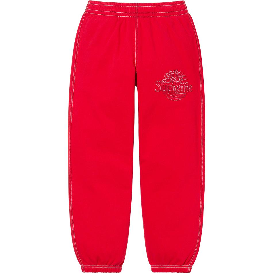 Supreme Timberland® Sweatpant Byxor Röda | SE182FM