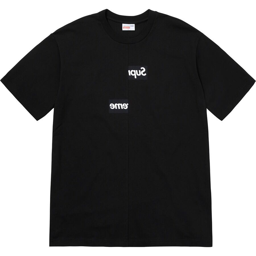 Supreme x CDG Split Box Logo T-shirt Svarta | SE397XF