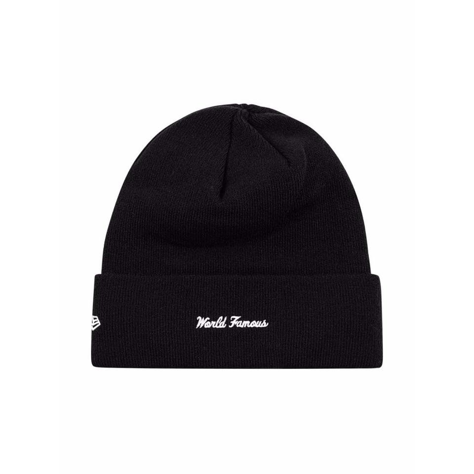 Supreme x New Era Box Logo Beanie Hatt Svarta | SE485TV