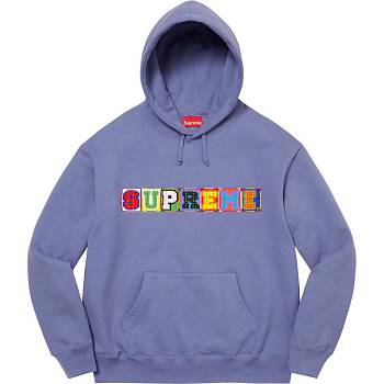 Supreme Beaded Hooded Tröjor Lila | SE317LH