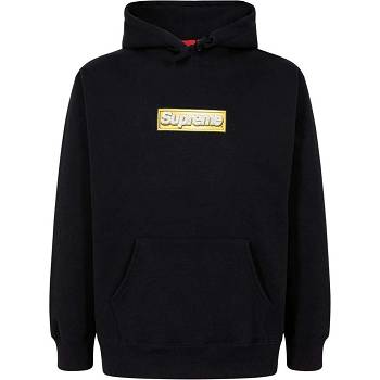 Supreme Bling Box Logo Hoodie Svarta | SE102SO