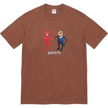 Supreme Business Tee T-shirt Bruna | SE376MA