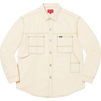 Supreme Denim Painter Skjorta Beige | SE202IS