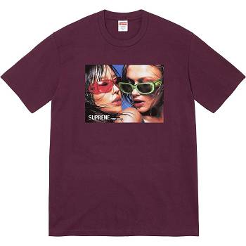 Supreme Eyewear Tee T-shirt Vinröda | SE363DN