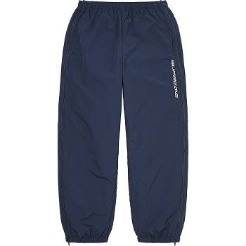 Supreme Full Zip Baggy Warm Up Pant Byxor Marinblå | SE161LH