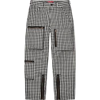 Supreme Gingham Flight Pant Byxor Svarta | SE199TV