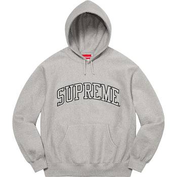 Supreme Glitter Arc Hooded Tröjor Grå | SE292ZG