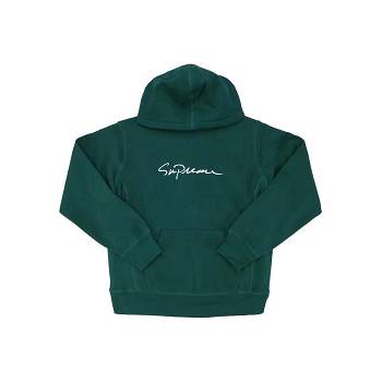 Supreme Klassiska Script Hooded Tröjor Gröna | SE323NB