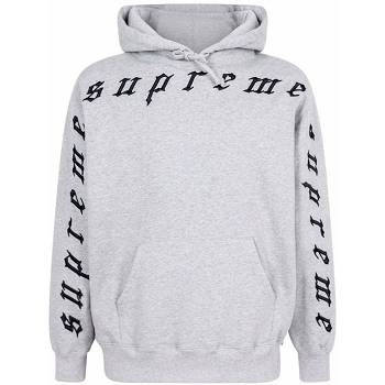 Supreme Logo Hoodie Grå | SE117QZ