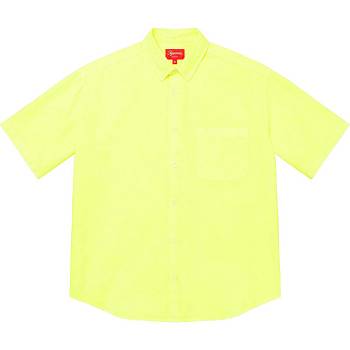 Supreme Loose Fit S/S Oxford Skjorta Gula | SE209GL