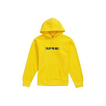 Supreme Motion Logo Hooded Tröjor Gula | SE327EX