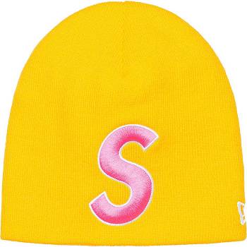 Supreme New Era® S Logo Beanie Hatt Gula | SE438PQ