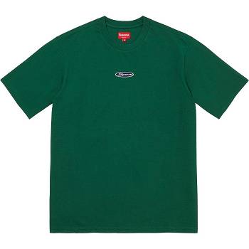 Supreme Oval Logo S/S Top Tröjor Gröna | SE255OR