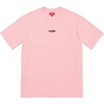 Supreme Oval Logo S/S Top Tröjor Rosa | SE256PQ