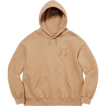 Supreme Overdyed S Logo Hooded Tröjor Bruna | SE314HK