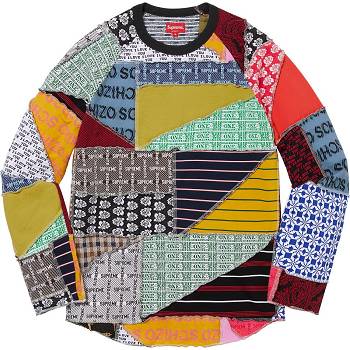 Supreme Patchwork Jacquard L/S Top Tröjor Olika Färger | SE267XF