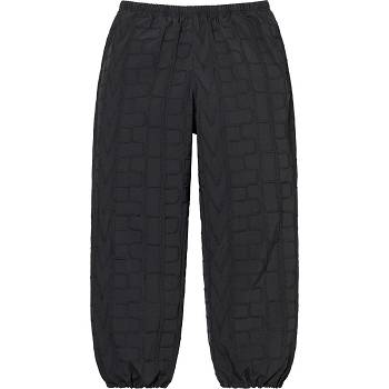 Supreme Repeat Stitch Track Pant Byxor Svarta | SE191VD