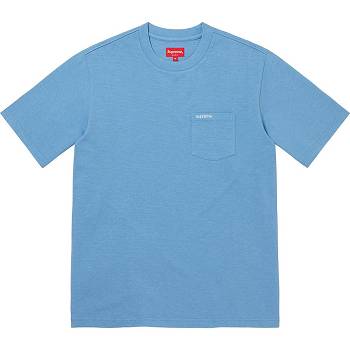 Supreme S/S Pocket Tee Tröjor Turkos | SE275EX