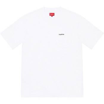 Supreme S/S Pocket Tee Tröjor Vita | SE269VD