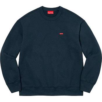 Supreme Small Box Crewneck Tröjor Marinblå | SE307OR