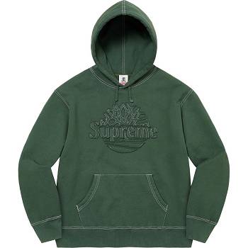 Supreme Timberland® Hooded Tröjor Gröna | SE288HK